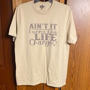 Gildan Cream Graphic Tee